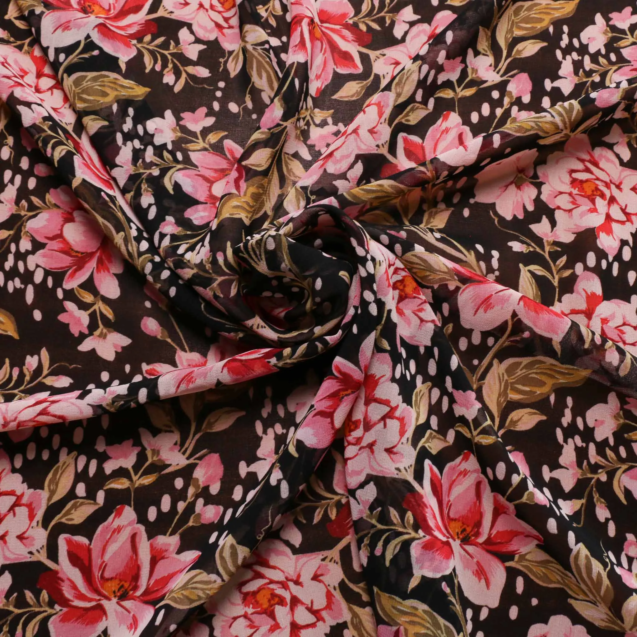 Chiffon Fabric - Black