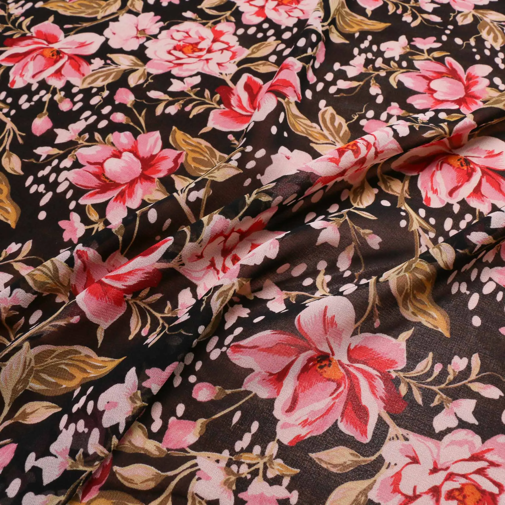 Chiffon Fabric - Black