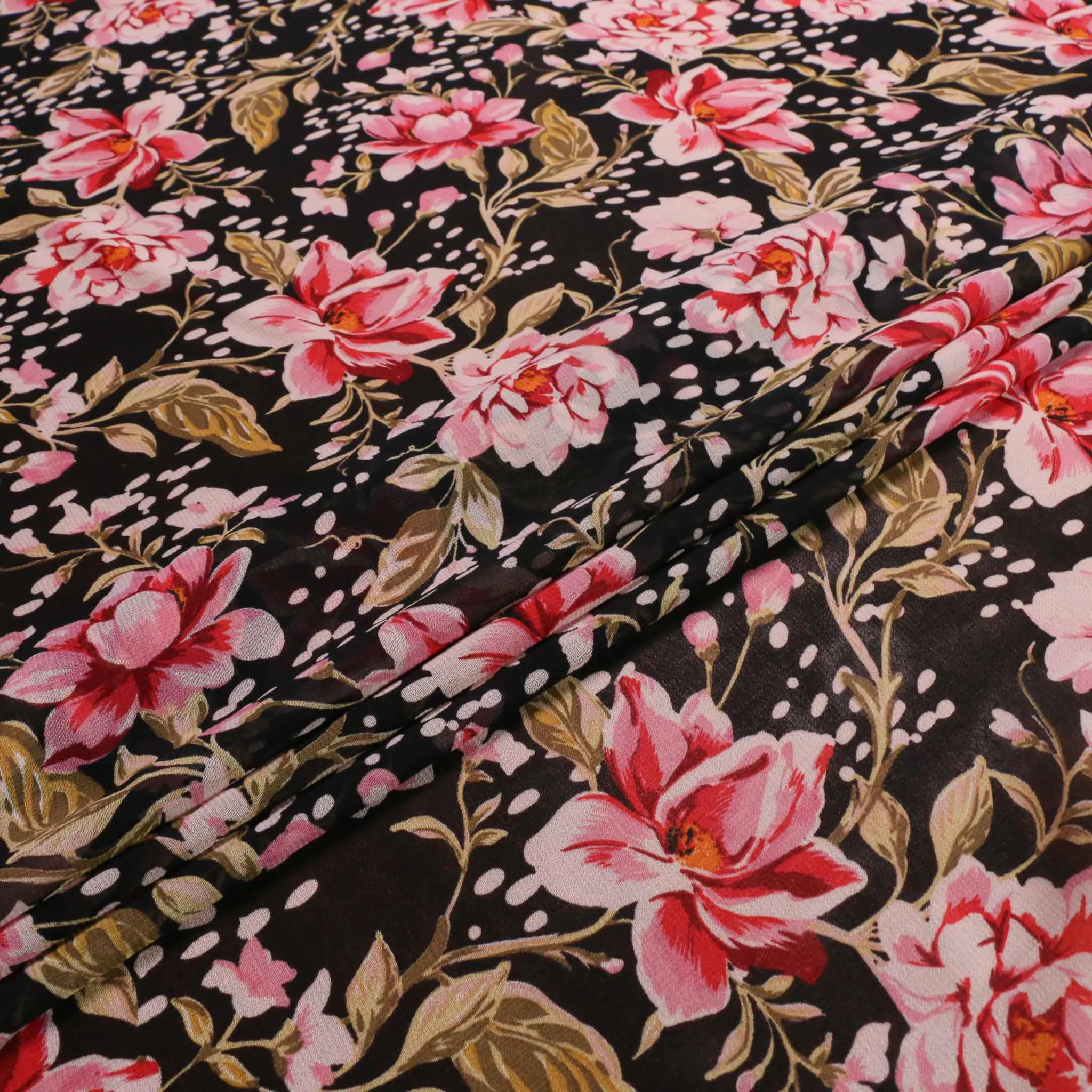 Chiffon Fabric - Black