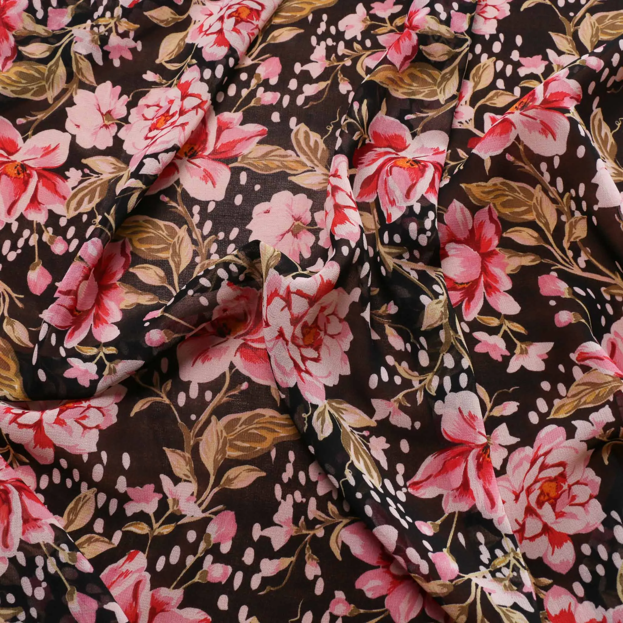 Chiffon Fabric - Black