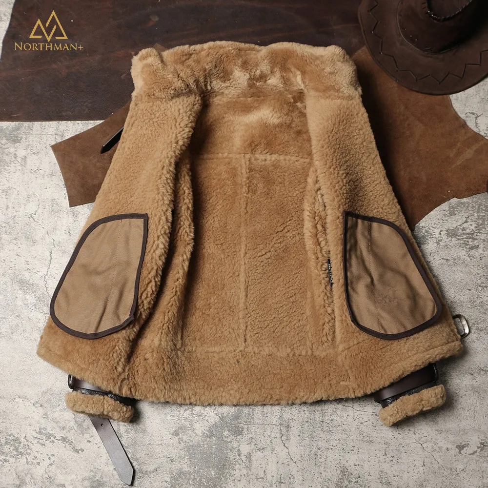 Classic B-3 Sheepskin Leather Bomber Jacket by Northman 