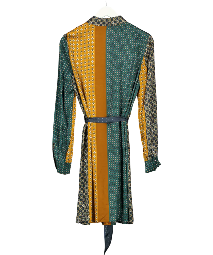 Claudie Pierlot Green Printed Shirt Dress UK 14