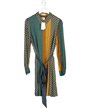 Claudie Pierlot Green Printed Shirt Dress UK 14