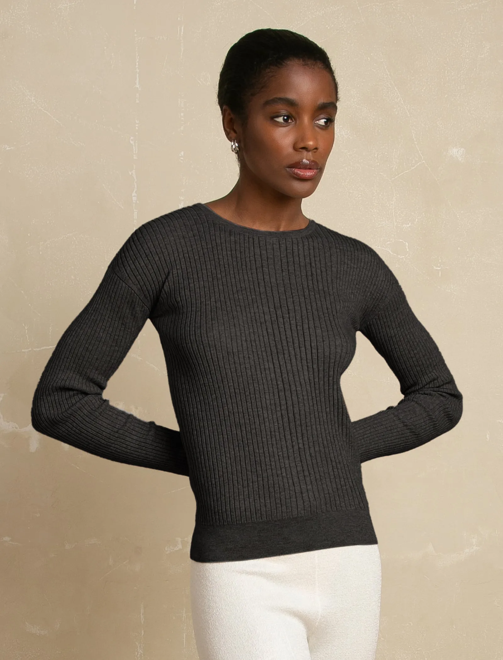 COTTON CLASSIC RIB CREW