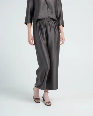 cropped pull on pant - charcoal