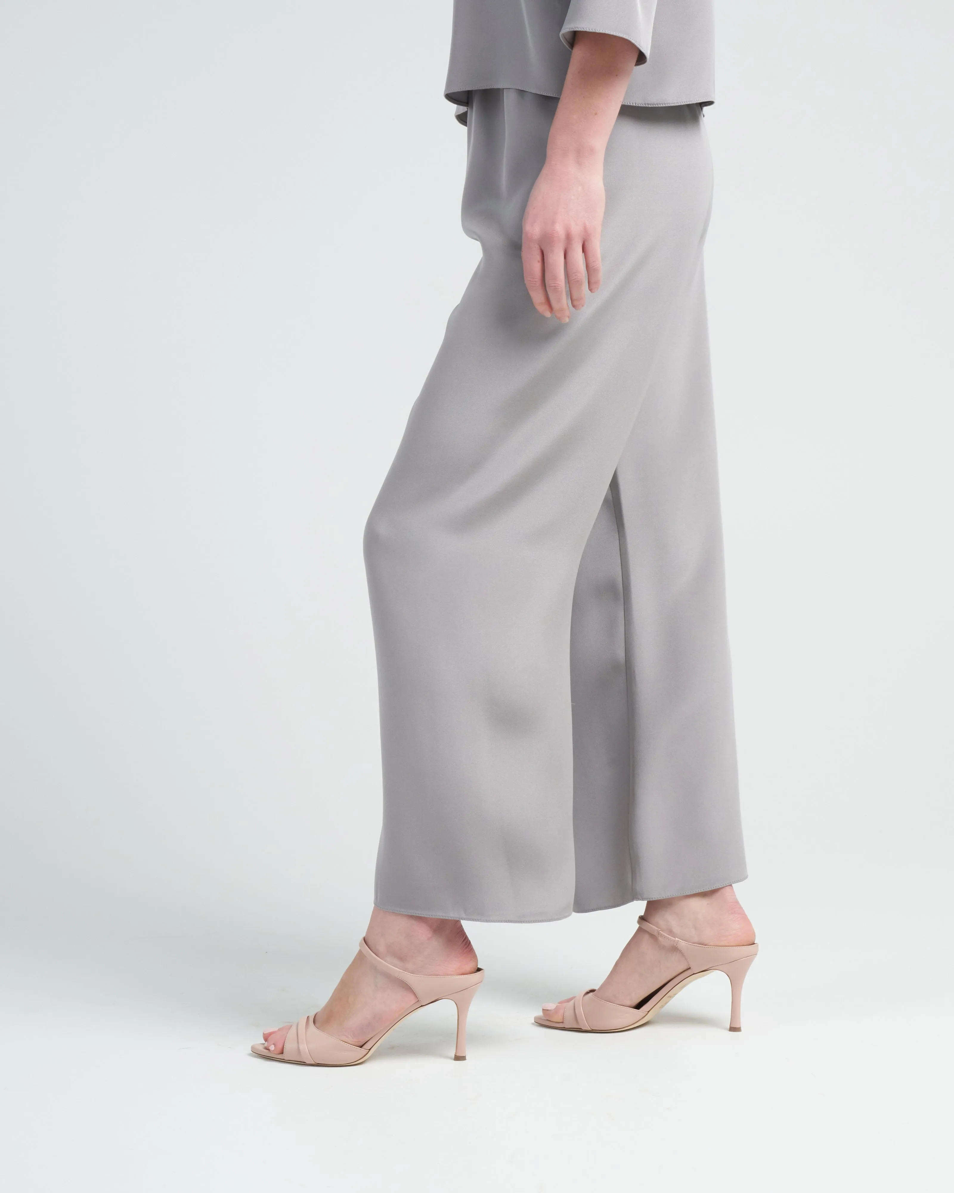 cropped pull on pant - haze