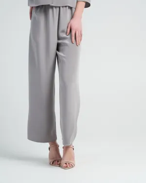 cropped pull on pant - haze