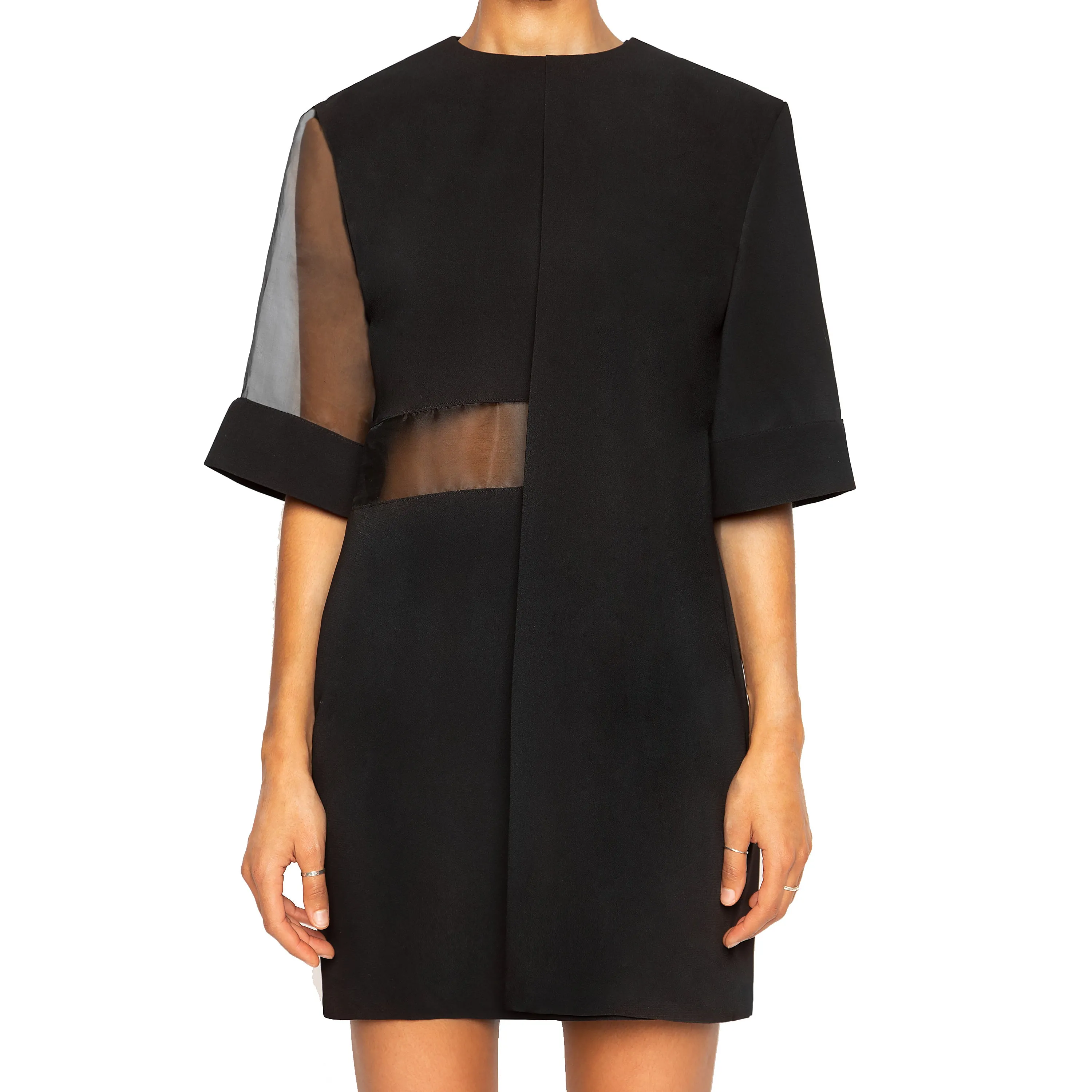 DALMAR | Oversized Shift Dress with Sheer Sleeve