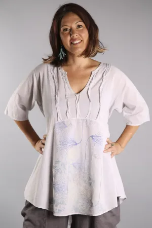 Dawn Clouds Lawn Tunic 2244-Pearl-U