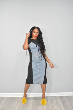 Denim on T Fitted Dress