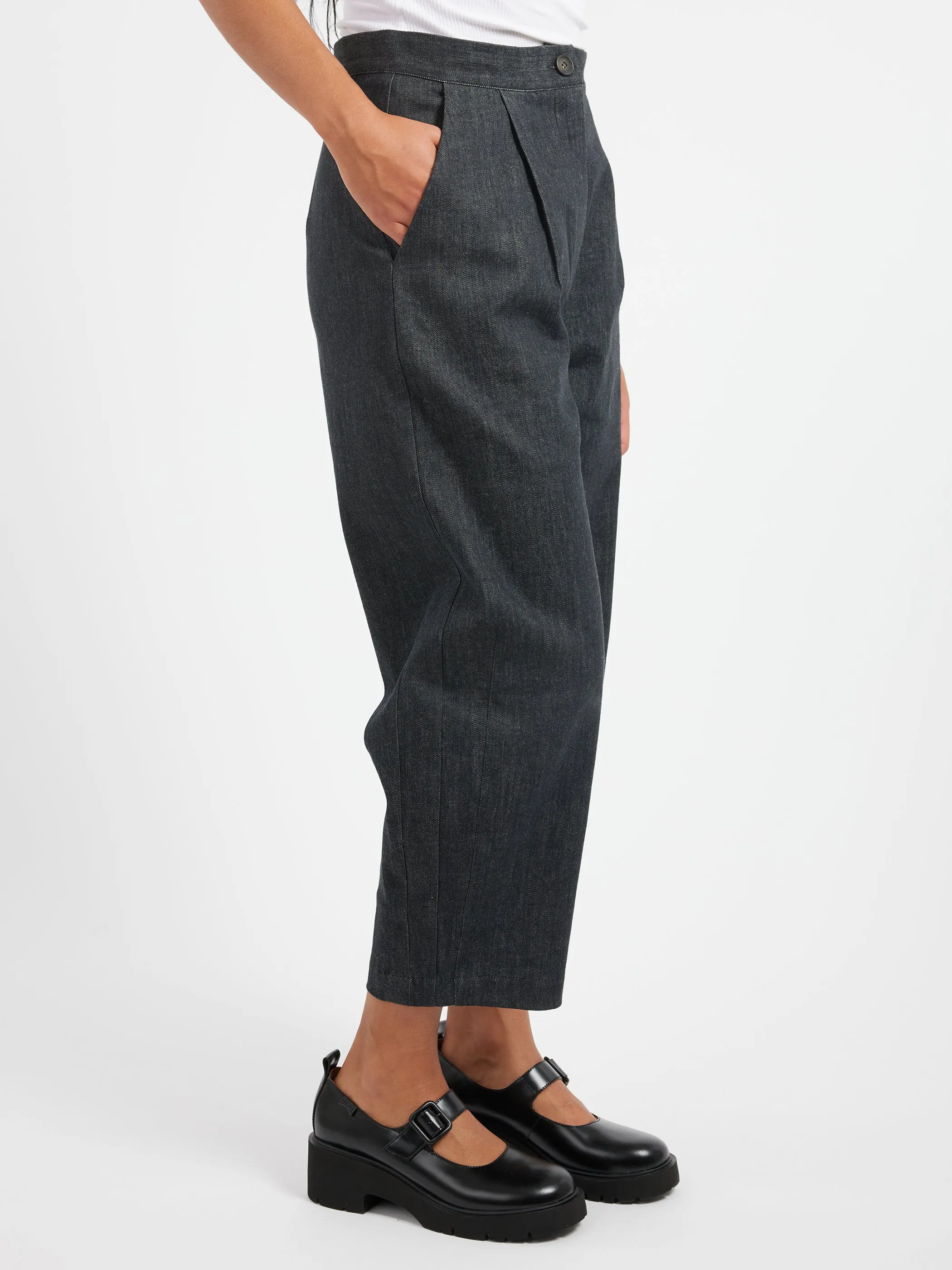 Denim With Pleats