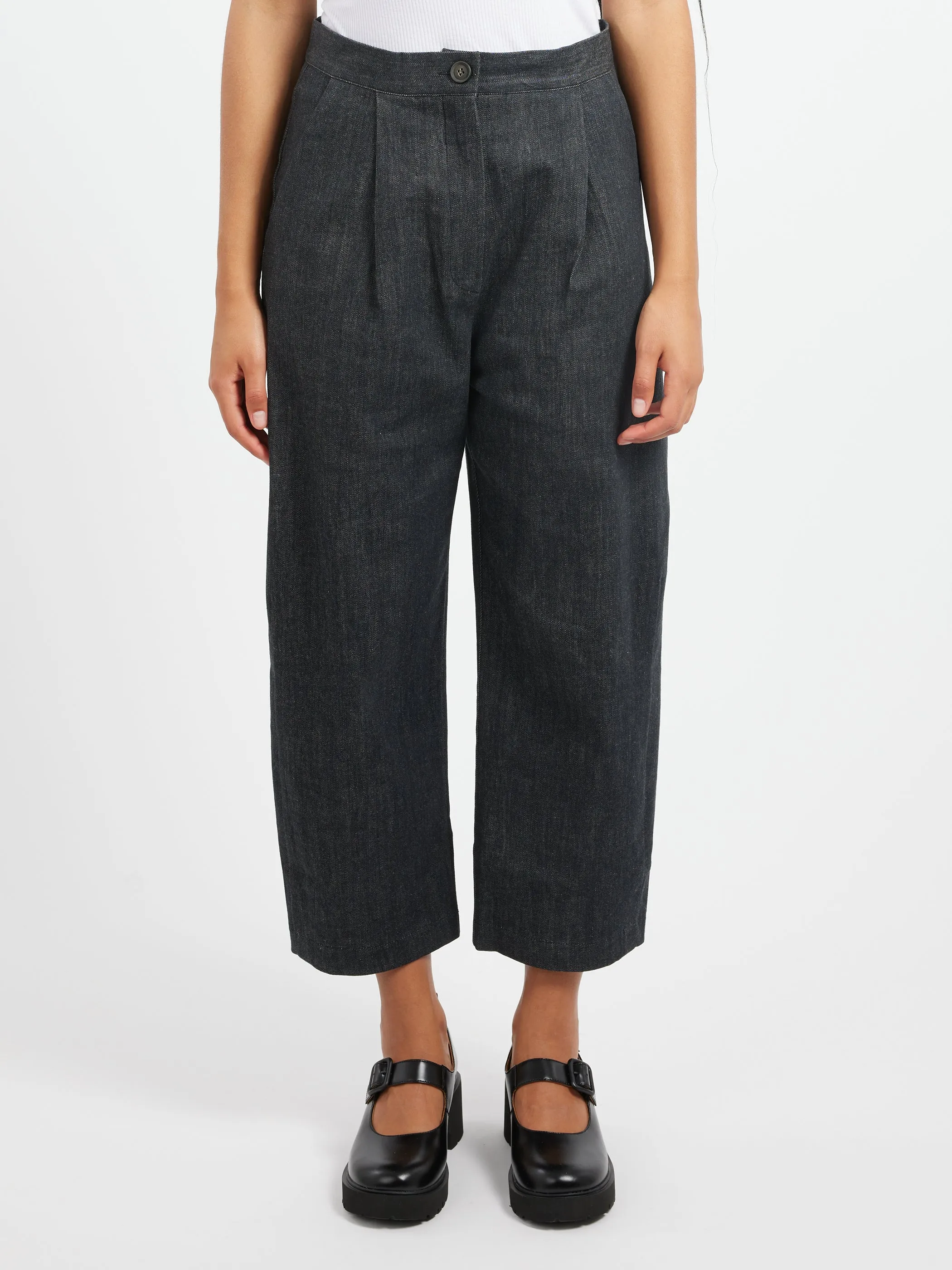 Denim With Pleats