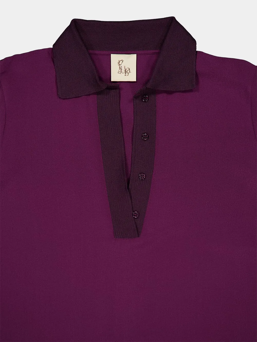 Diane Italian Plum Silk Blouse
