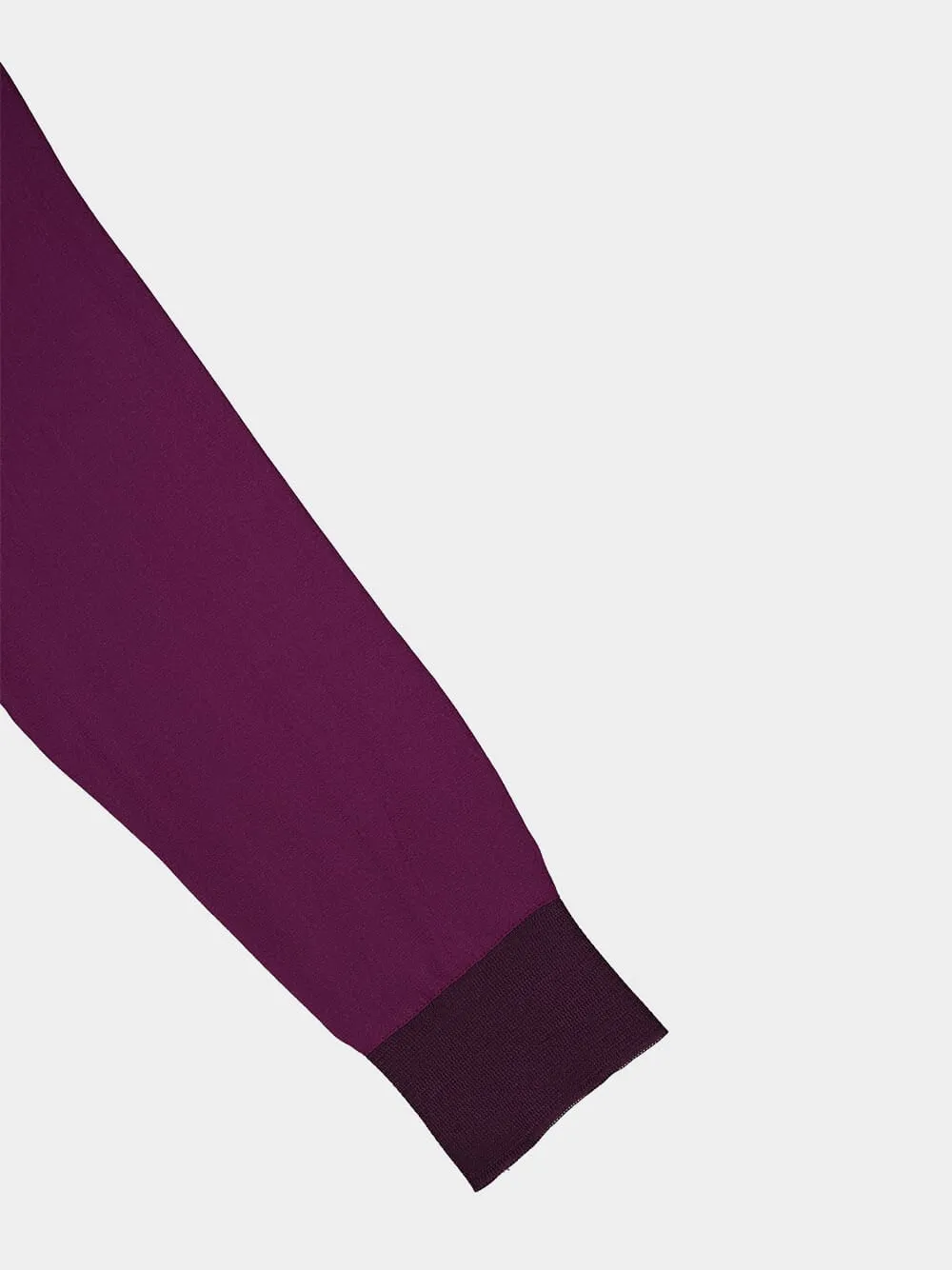 Diane Italian Plum Silk Blouse
