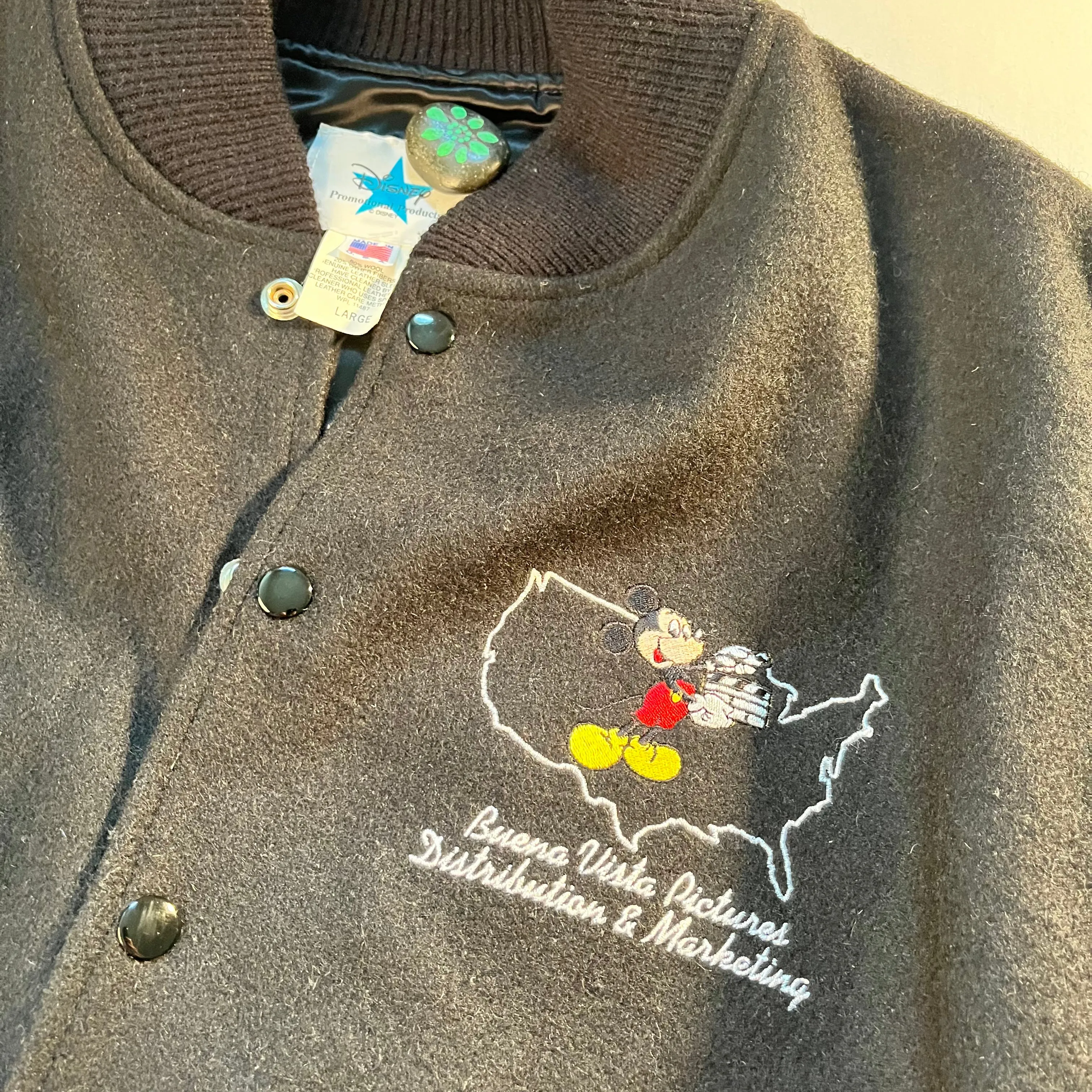 Disney Black Varsity Mickey Mouse Jacket