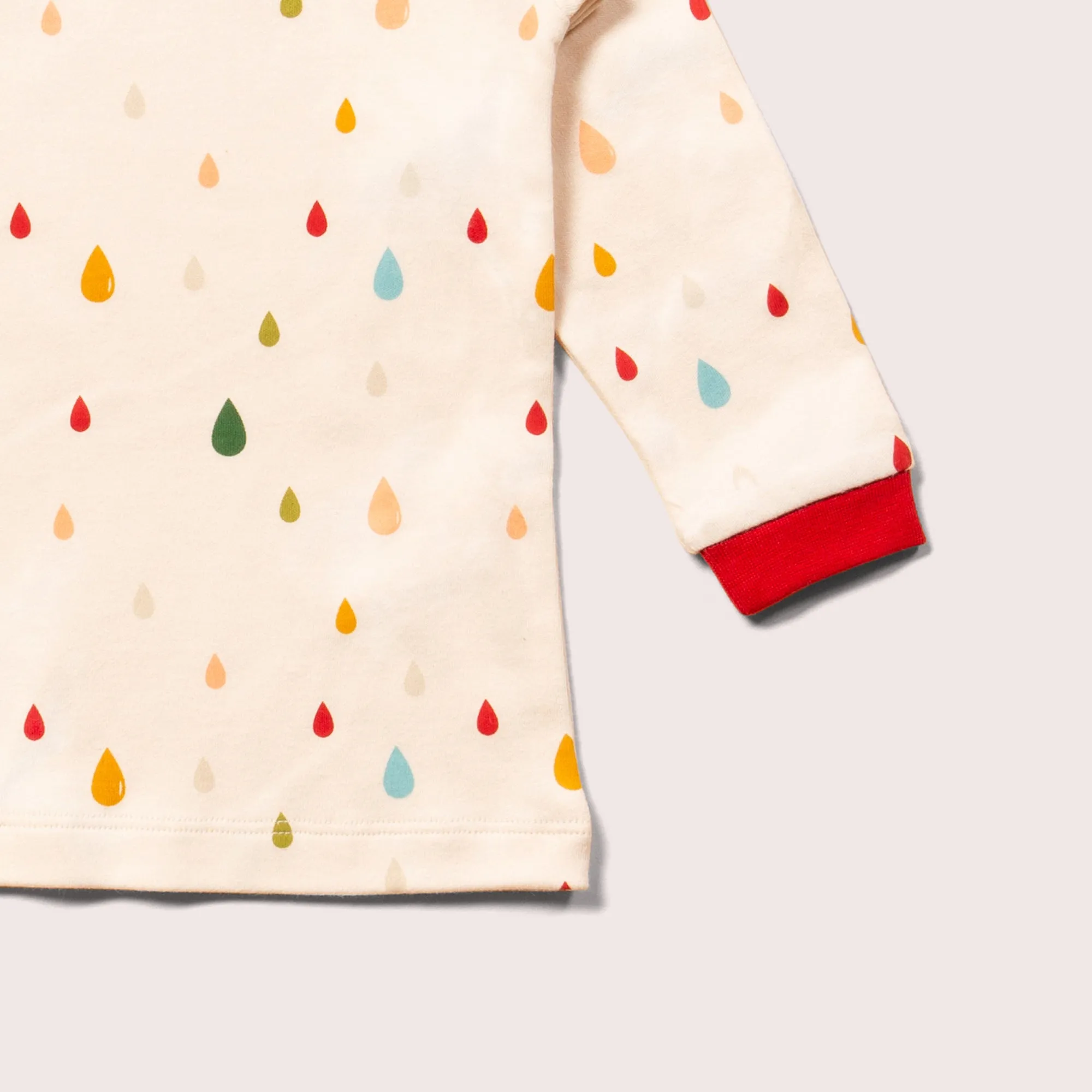Drip Drop Printed Long Sleeve T-Shirt