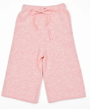 EGG Baby Pink Cotton Knit Infant Pants 6-12 months