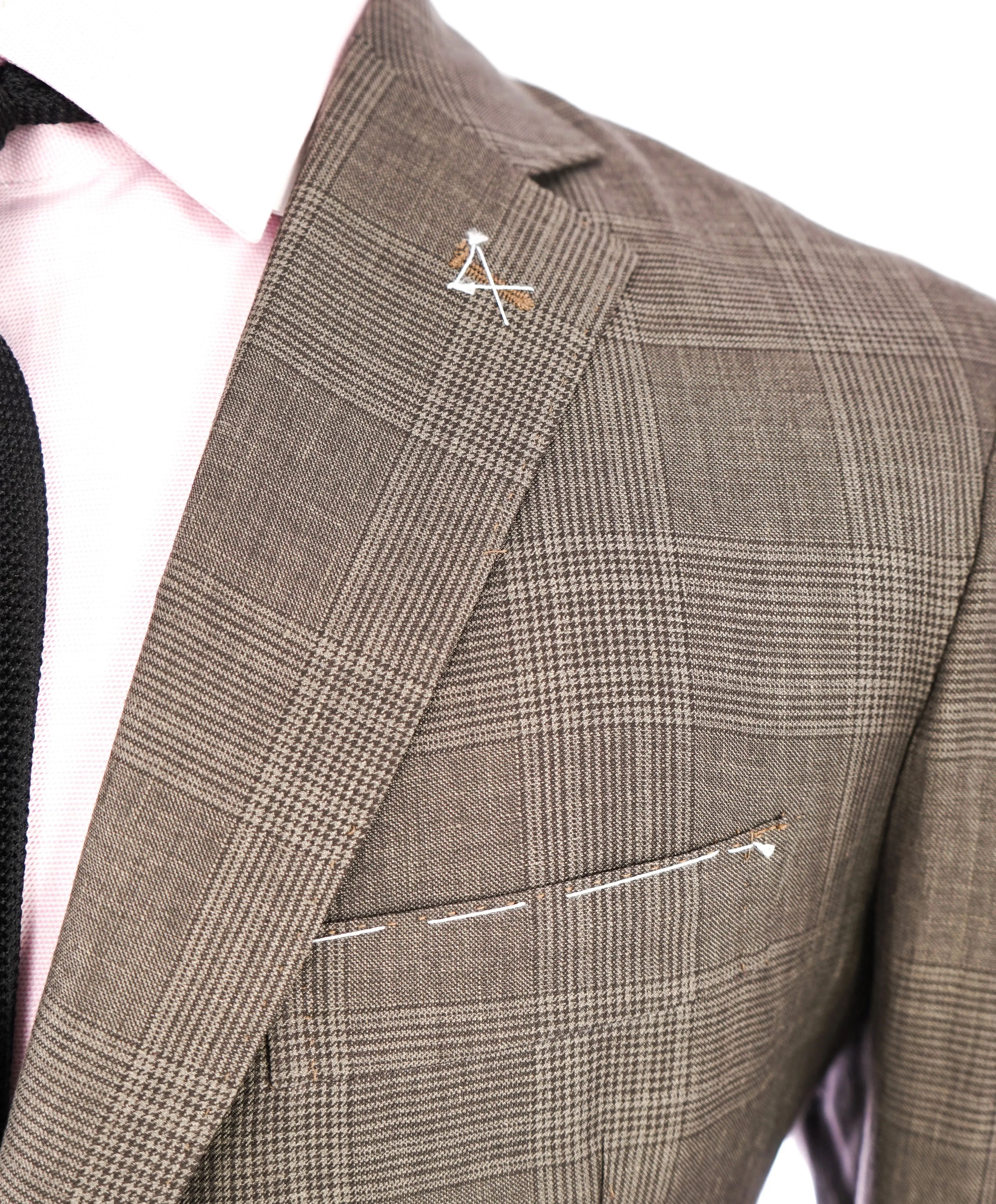 ELEVENTY -By ERMENEGILDO ZEGNA "PLATINUM" 2/3 Roll SILK/LINEN Suit - 44R