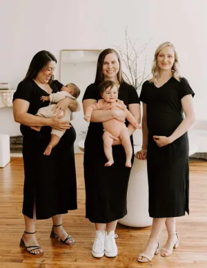 Everyday Breastfeeding Dress | Black