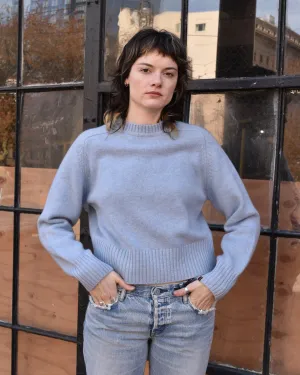 Extreme Cashmere Please Sweater in Vintage Blue
