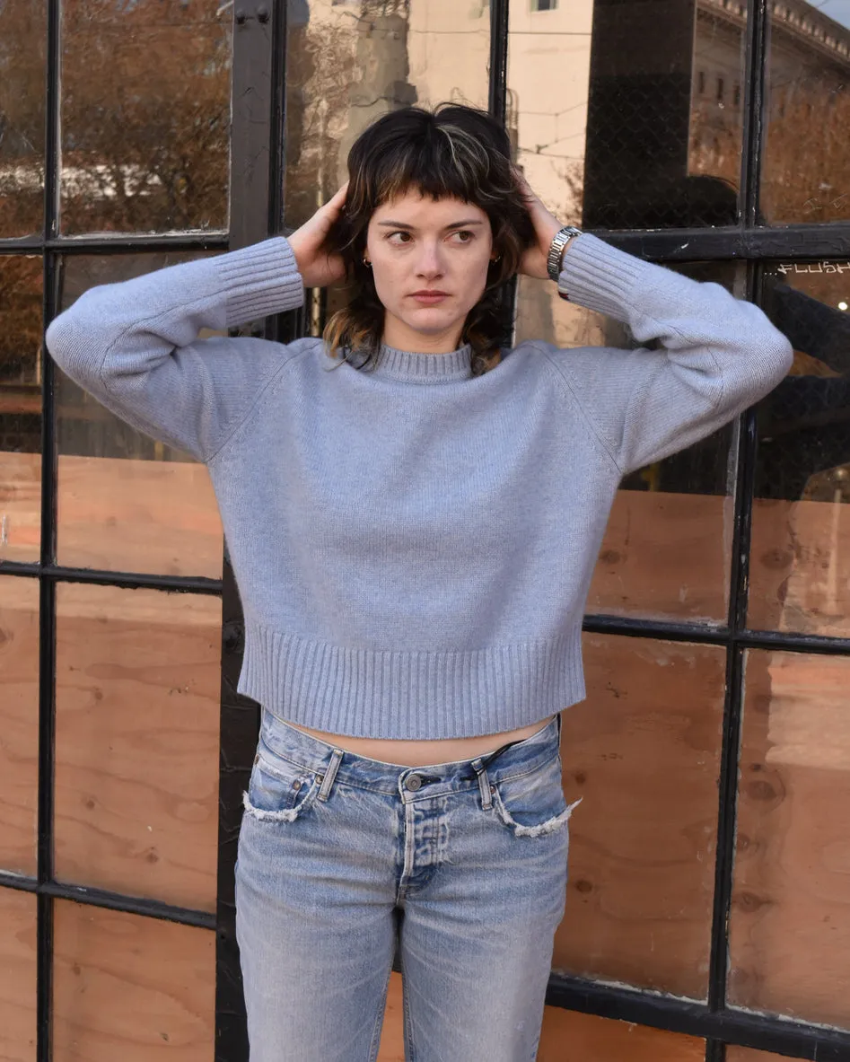 Extreme Cashmere Please Sweater in Vintage Blue