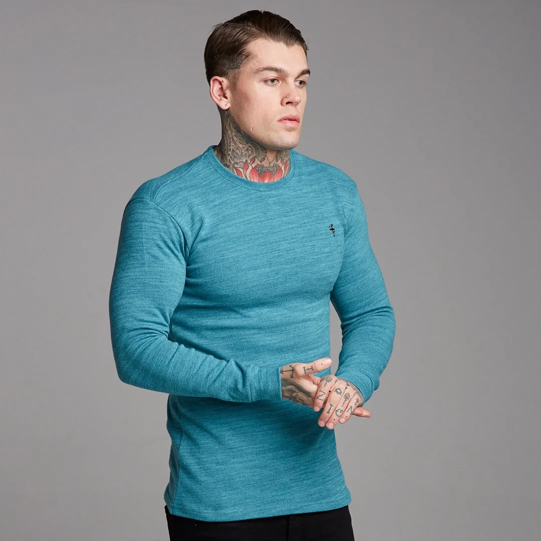 Father Sons Classic Teal Super Slim Jumper - FSH232