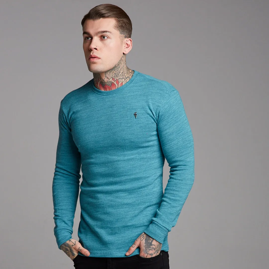 Father Sons Classic Teal Super Slim Jumper - FSH232