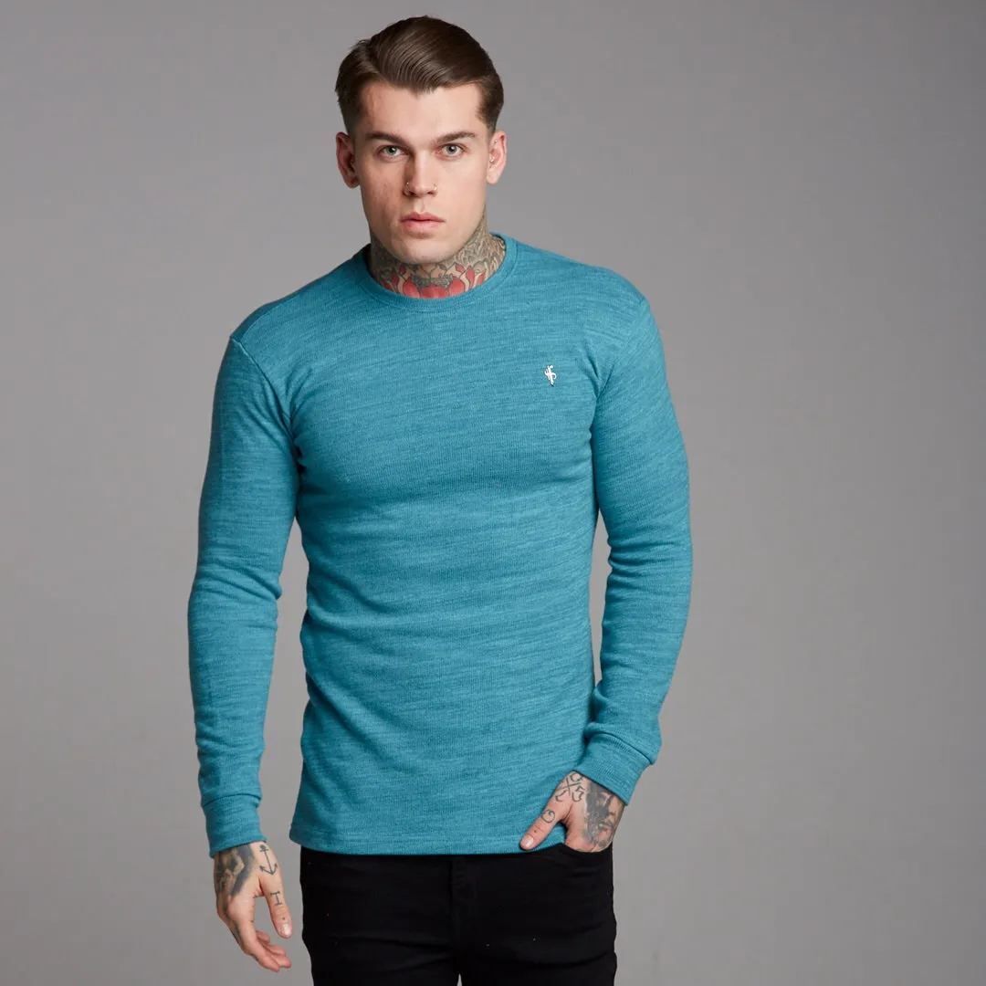 Father Sons Classic Teal Super Slim Jumper - FSH232