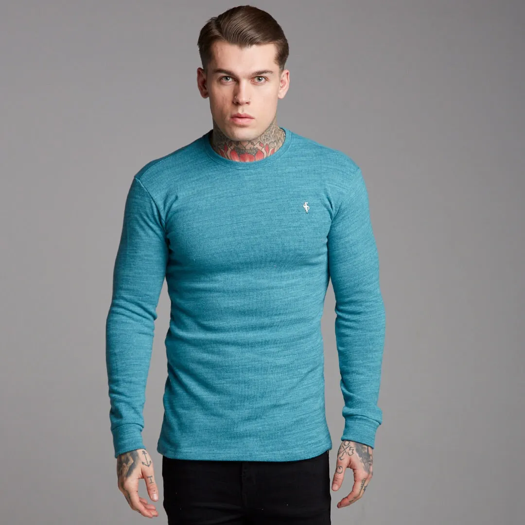 Father Sons Classic Teal Super Slim Jumper - FSH232