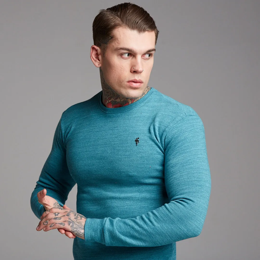Father Sons Classic Teal Super Slim Jumper - FSH232