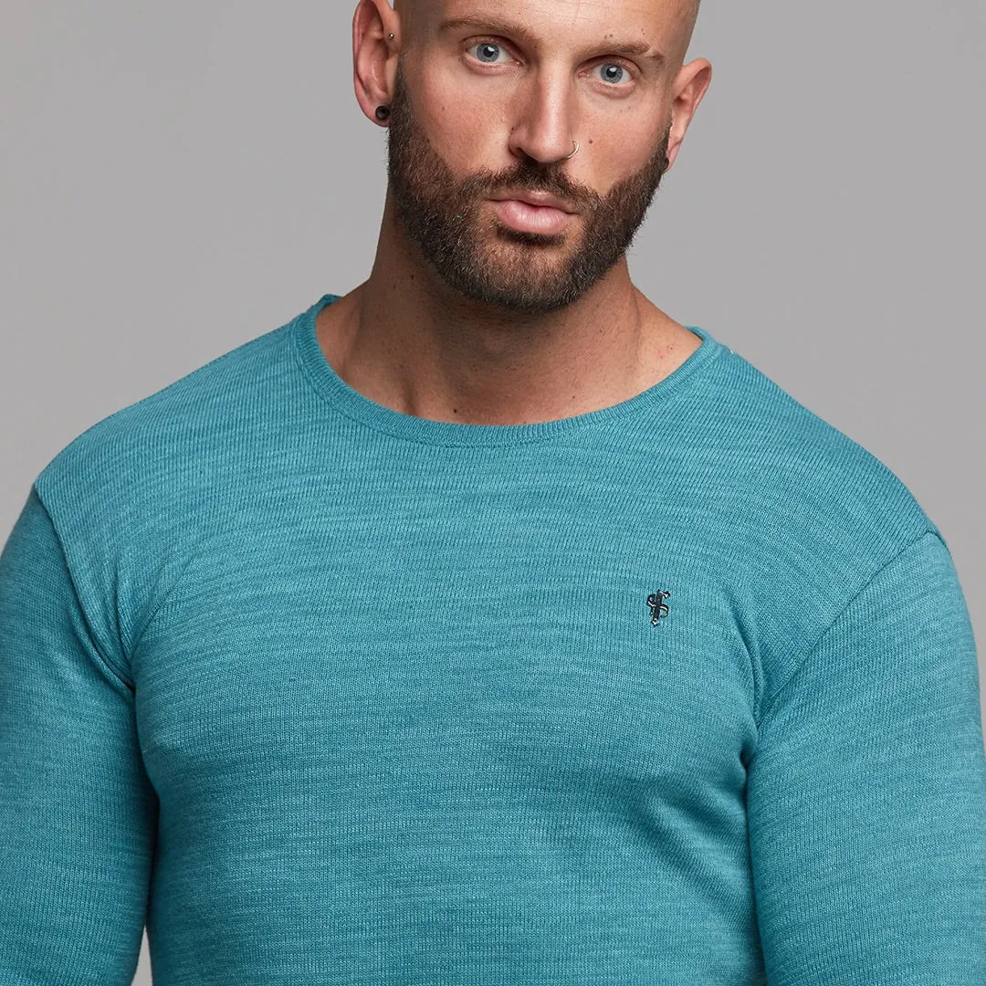 Father Sons Classic Teal Super Slim Jumper - FSH232