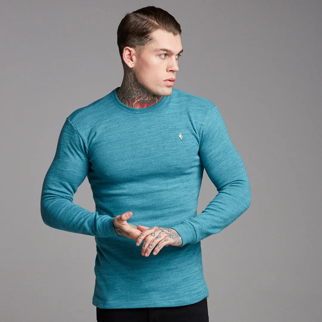Father Sons Classic Teal Super Slim Jumper - FSH232