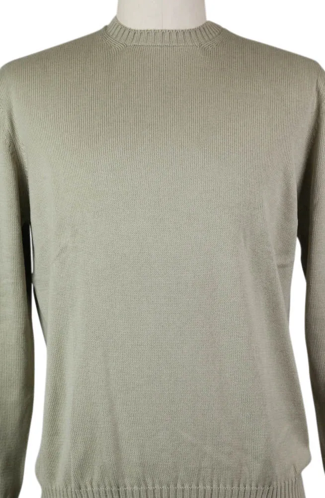 Finamore Napoli Beige Cotton Sweater - Size: XXX Small US / 42 EU