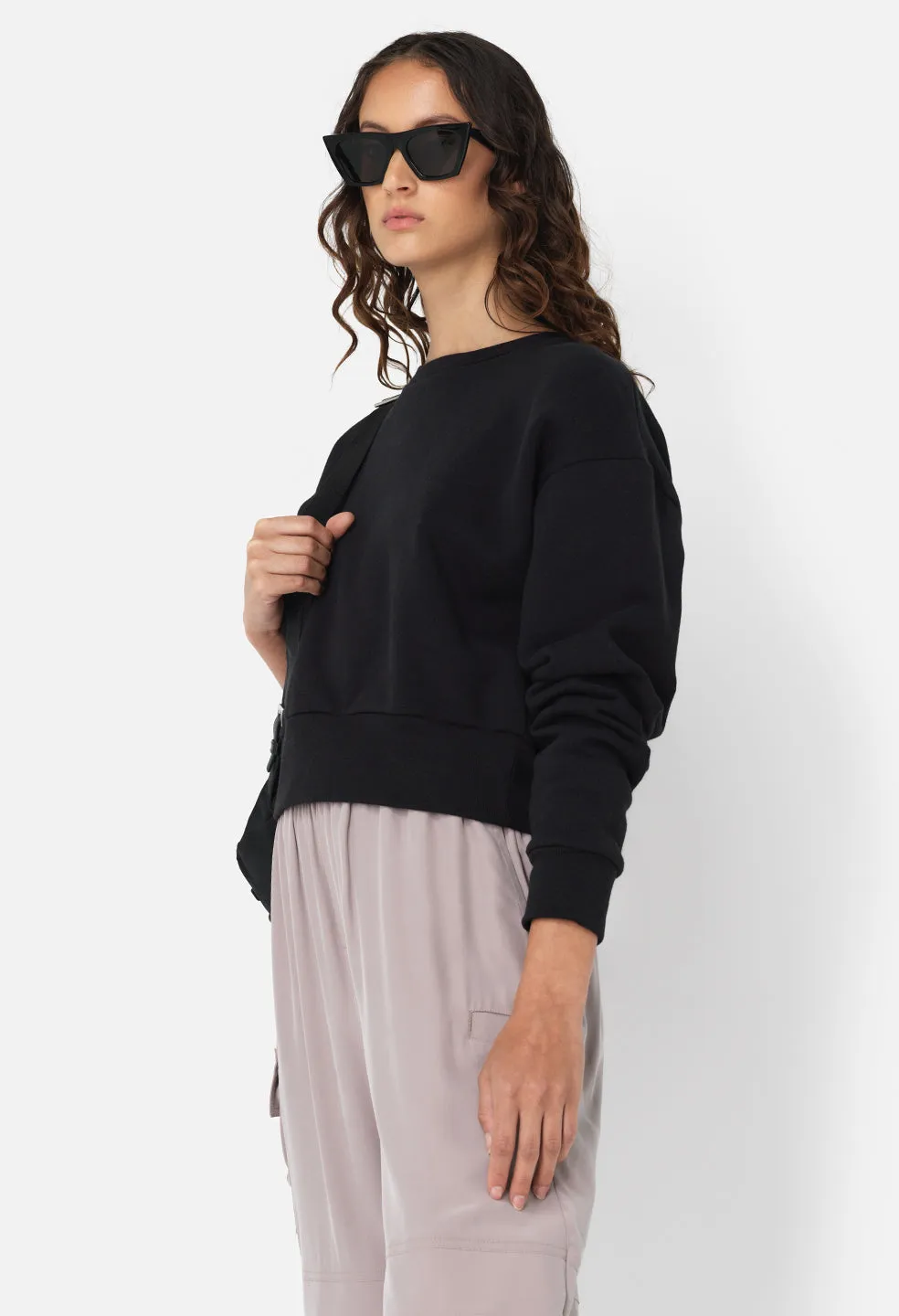 Fleeced Boca Crew / Black