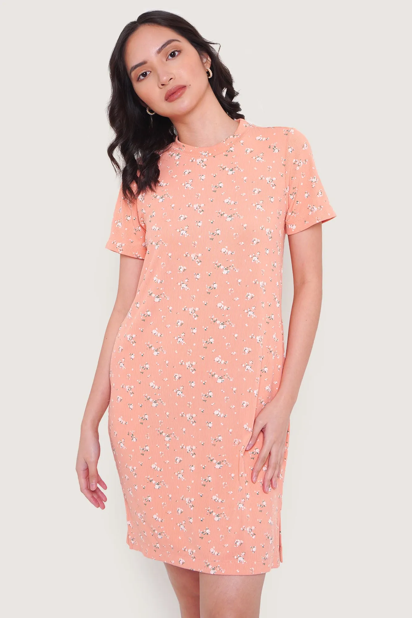Floral All Over Print Shift Dress
