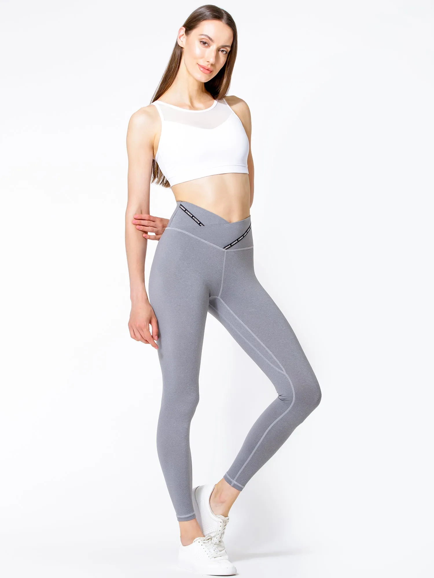 FUSION WRAP PANTS, LIGHT HEATHER GREY