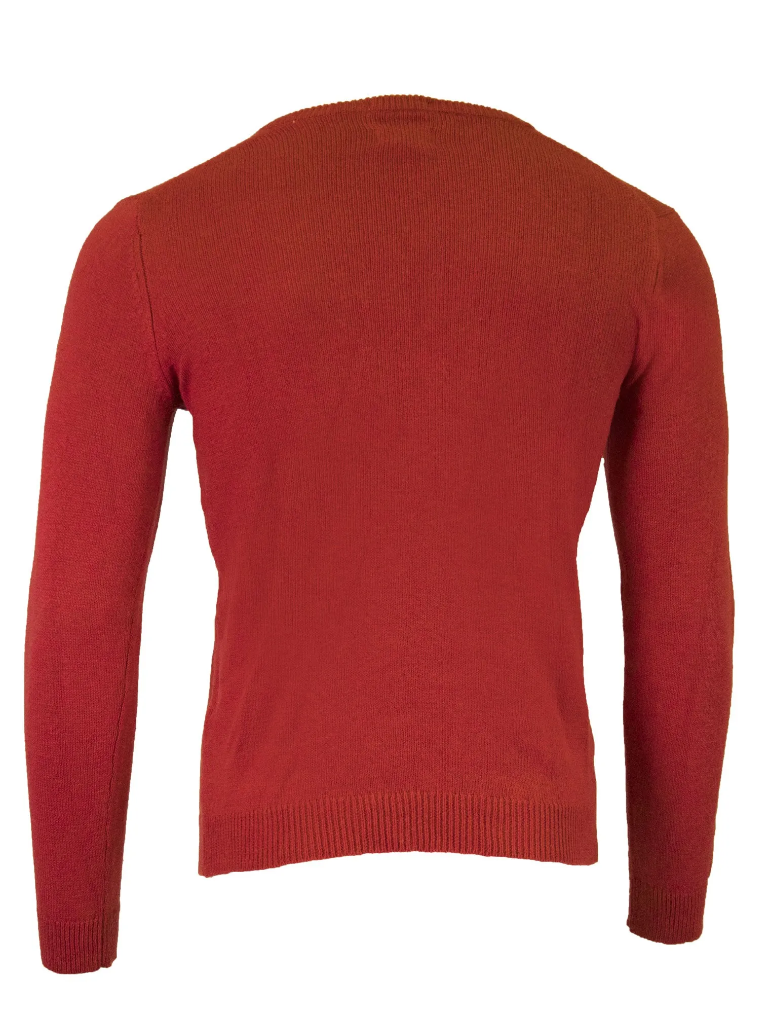 Gant Men's The Vee Sweater 84057, Medium, Raspberry