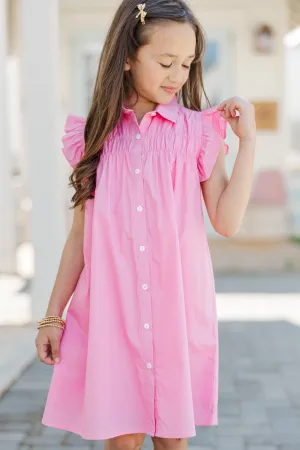 Girls: The Georgia Pink Shift Dress