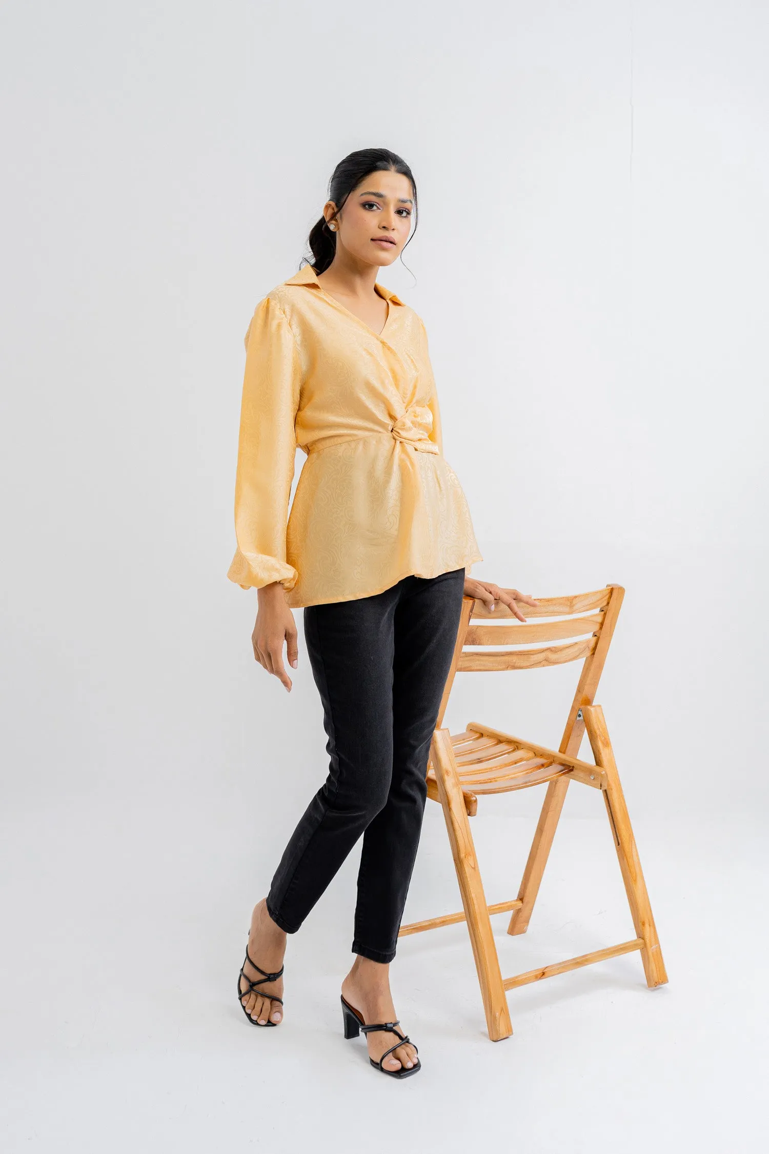 Gold Silk Blouse