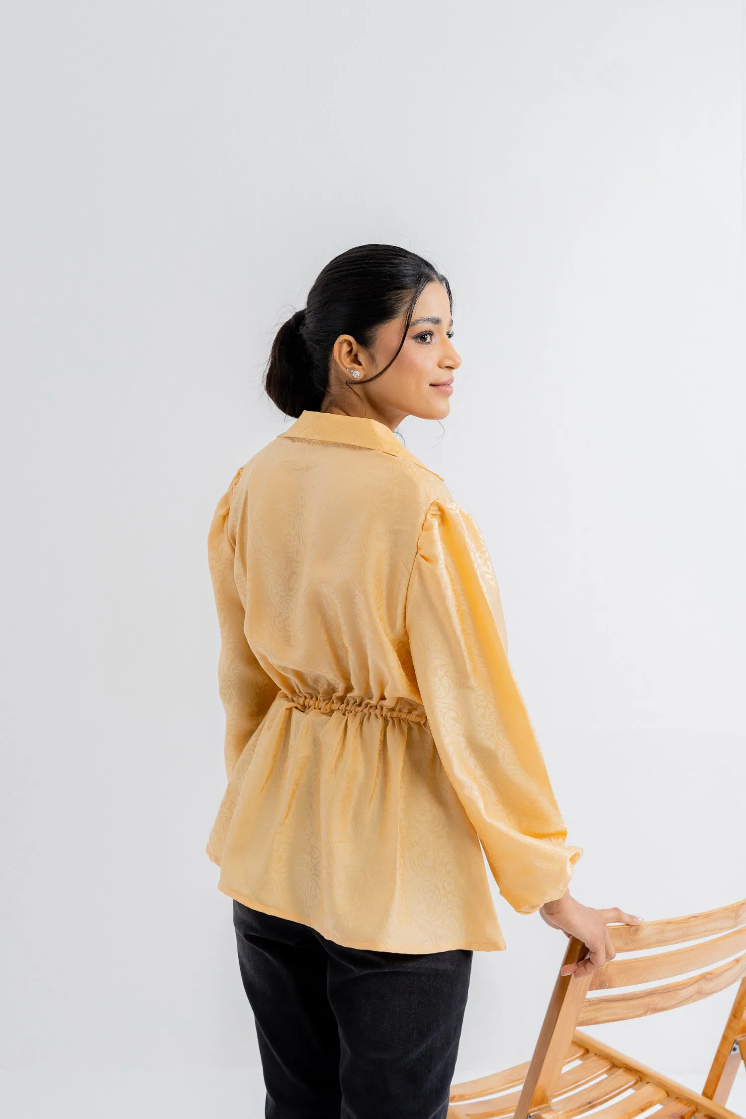 Gold Silk Blouse