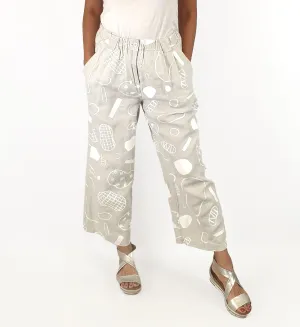 Gorman   Mireia Ruiz grey linen pants size 10