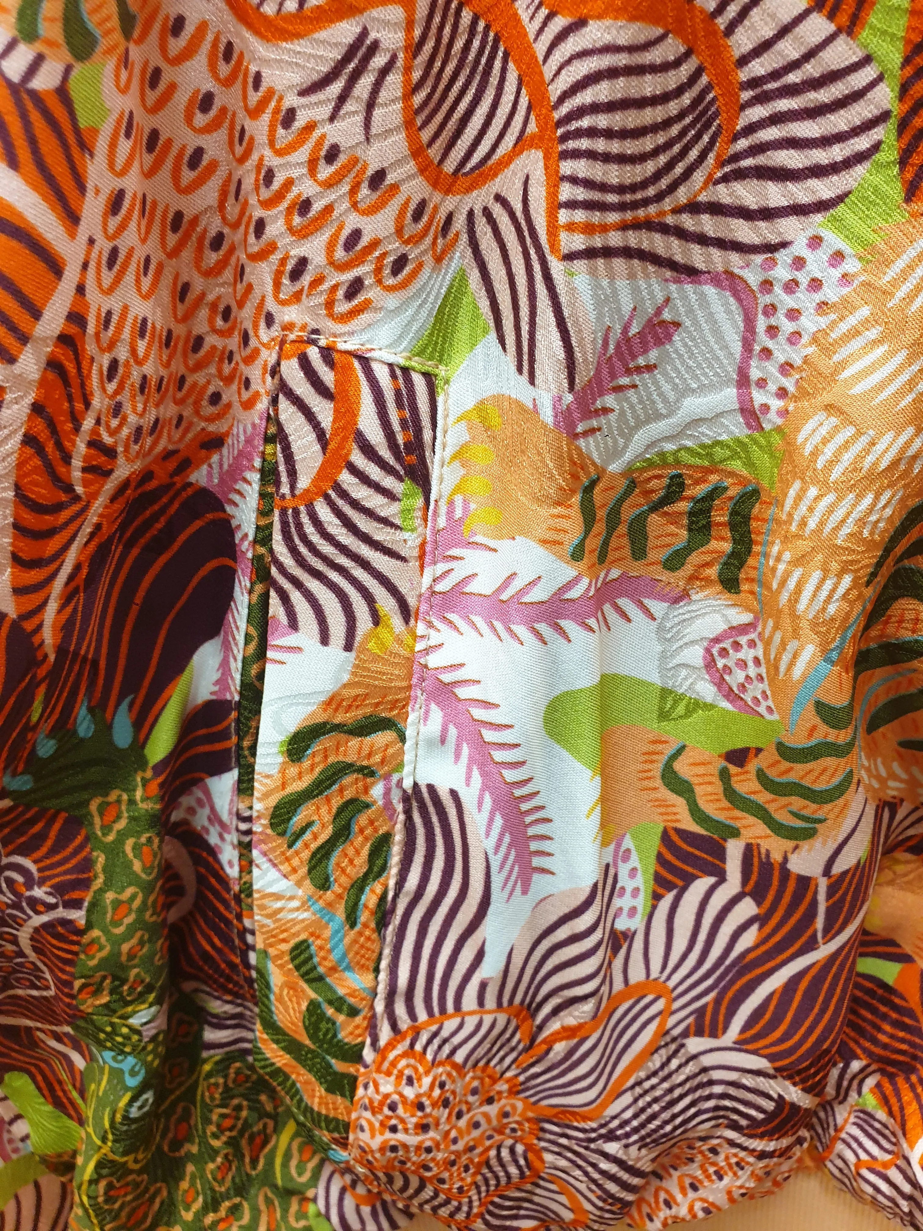 Gorman silk bomber jacket with oreintal tiger print size 14