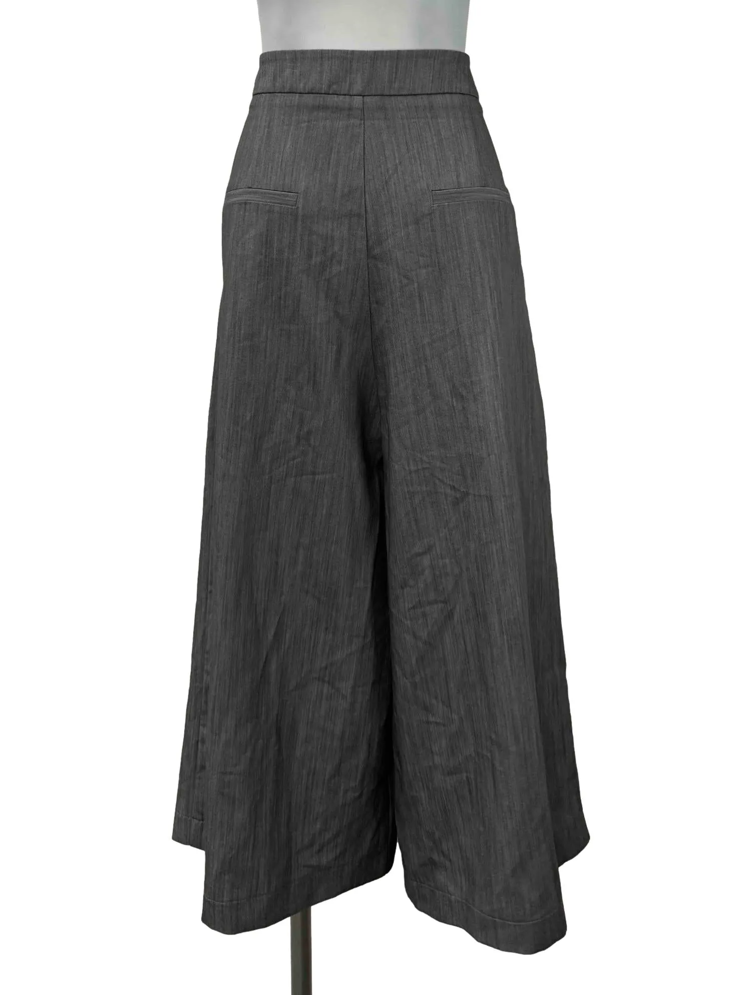 Grey Cropped Culottes
