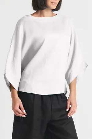 Handkerchief Linen Bateau Top