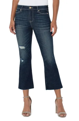 Hannah Cropped Flare w Cut Hem w 25.5" Ins