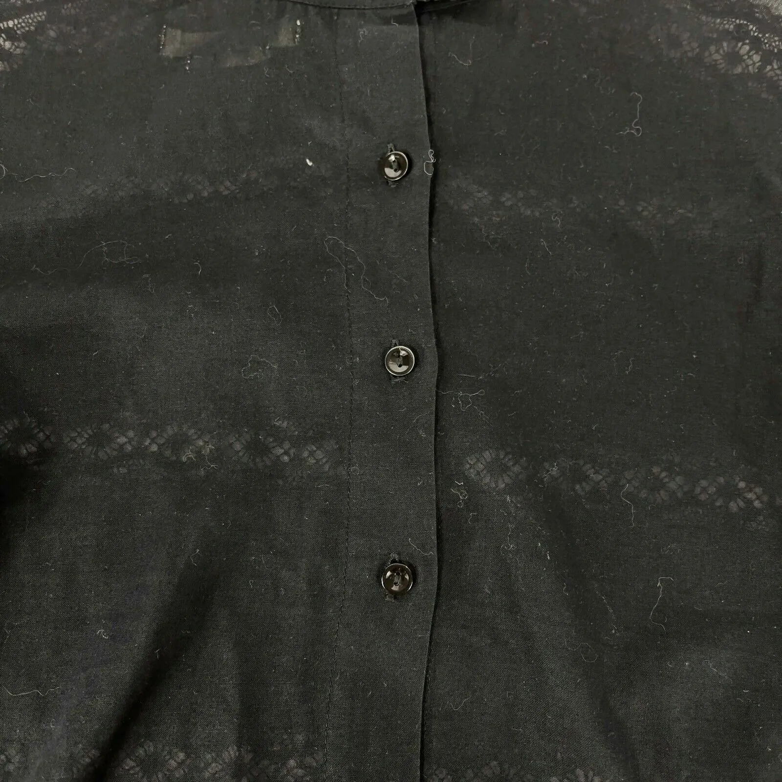 ISABEL MARANT ETOILE - Ria High Neck Lace Blouse - Black - 36 US S