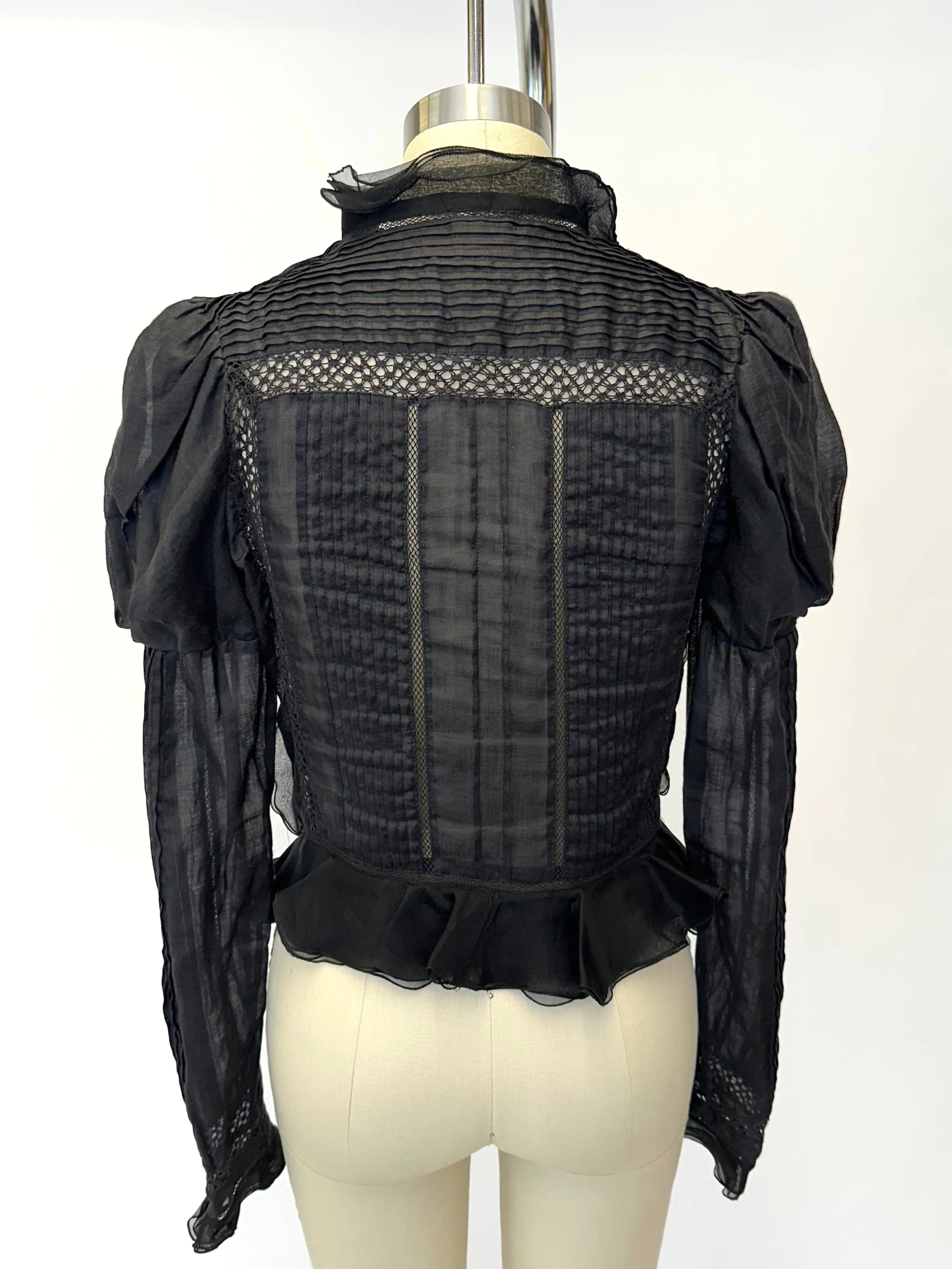 Isabel Marant Organza & Voile Puff Blouse