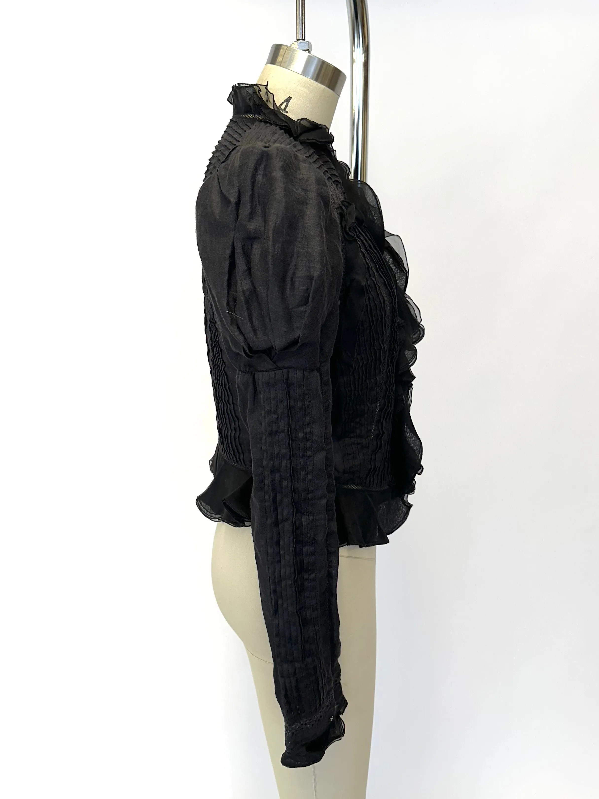 Isabel Marant Organza & Voile Puff Blouse