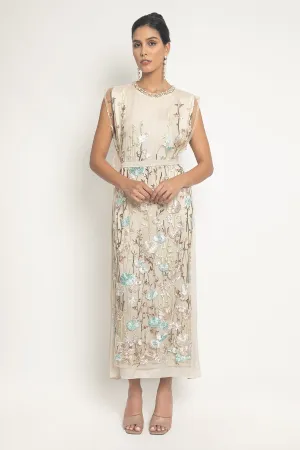 Ivory Bloom Maxi Dress