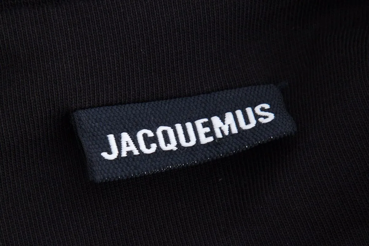 Jacquemus Black Cotton Fitted T-Shirt Mini Dress SZ S